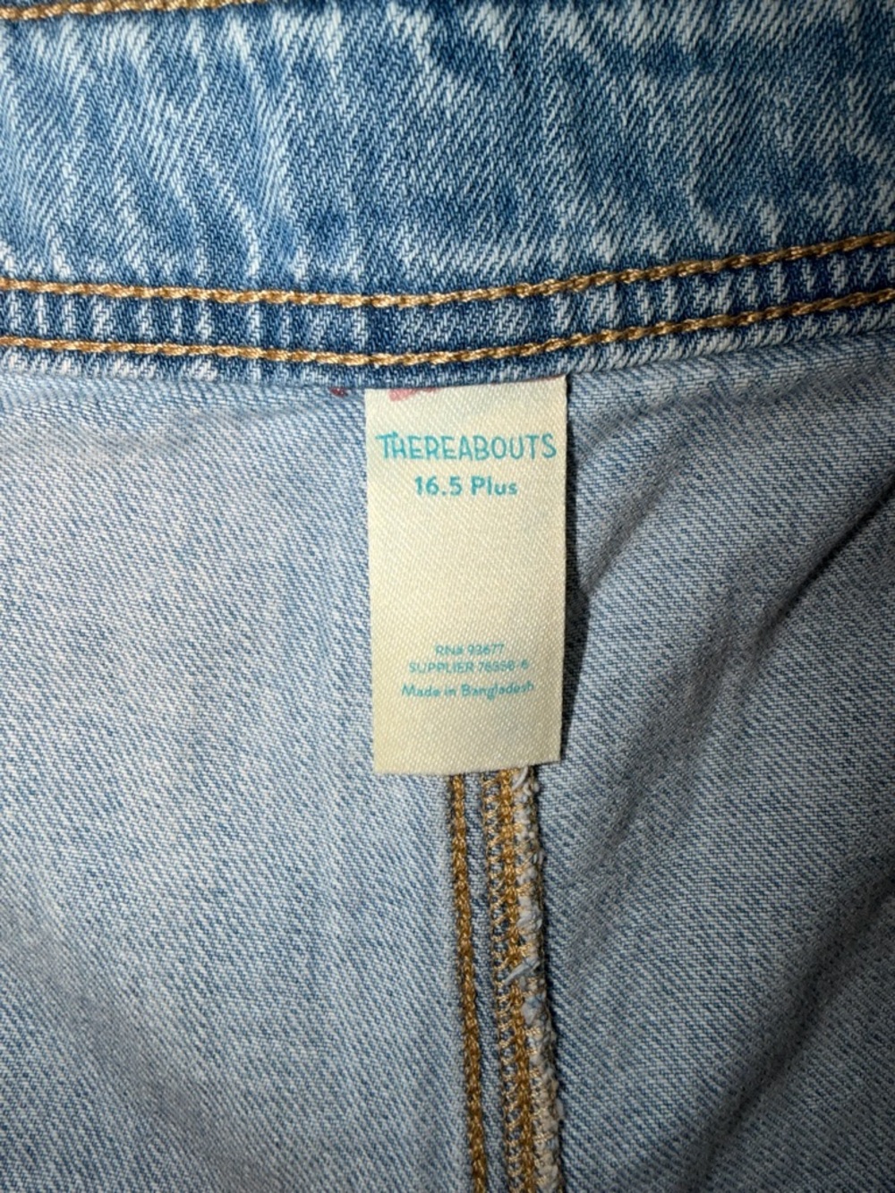 Thereabouts Girls Denim Skort Pleated Light Wash Size 16 NWT - Picture 7 of 8